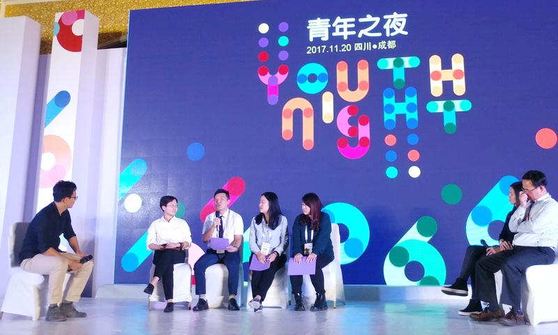 Sharing by youth volunteers
