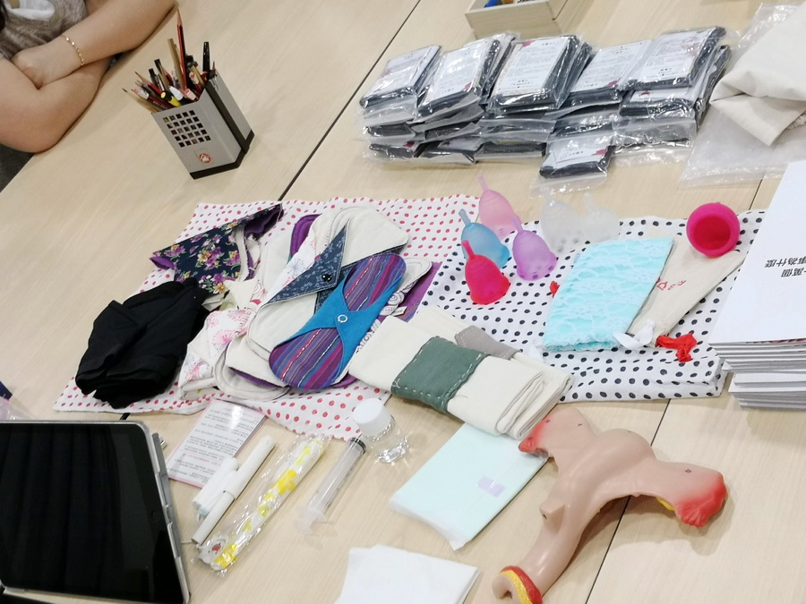 Menstrual cups and cloth menstrul pads were introduced in the workshops